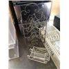 Image 2 : Decorative metal wine rack and 5 decorative metal sleigh planters