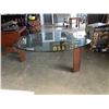 Image 2 : ROUND MODERN GLASSTOP COFFEE TABLE