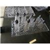Image 2 : LOT OF CRYSTAL DIVIDED SERVING DISHES, SALT AND PEPPERS, ETC