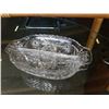 Image 3 : LOT OF CRYSTAL DIVIDED SERVING DISHES, SALT AND PEPPERS, ETC