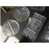 Image 5 : LOT OF CRYSTAL DIVIDED SERVING DISHES, SALT AND PEPPERS, ETC