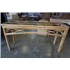 Image 2 : RATTAN GLASSTOP SOFA TABLE
