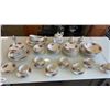 Image 1 : 63 PIECE 8 PLACE SETTING ROSE GARDEN IRONSTONE WARE MYOTT MADE IN ENGLAND CHINA SET