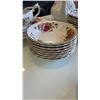 Image 21 : 63 PIECE 8 PLACE SETTING ROSE GARDEN IRONSTONE WARE MYOTT MADE IN ENGLAND CHINA SET