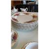 Image 29 : 63 PIECE 8 PLACE SETTING ROSE GARDEN IRONSTONE WARE MYOTT MADE IN ENGLAND CHINA SET