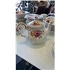 Image 33 : 63 PIECE 8 PLACE SETTING ROSE GARDEN IRONSTONE WARE MYOTT MADE IN ENGLAND CHINA SET