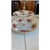 Image 3 : 63 PIECE 8 PLACE SETTING ROSE GARDEN IRONSTONE WARE MYOTT MADE IN ENGLAND CHINA SET