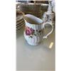 Image 40 : 63 PIECE 8 PLACE SETTING ROSE GARDEN IRONSTONE WARE MYOTT MADE IN ENGLAND CHINA SET