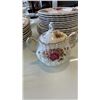 Image 42 : 63 PIECE 8 PLACE SETTING ROSE GARDEN IRONSTONE WARE MYOTT MADE IN ENGLAND CHINA SET