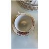Image 8 : 63 PIECE 8 PLACE SETTING ROSE GARDEN IRONSTONE WARE MYOTT MADE IN ENGLAND CHINA SET