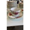 Image 9 : 63 PIECE 8 PLACE SETTING ROSE GARDEN IRONSTONE WARE MYOTT MADE IN ENGLAND CHINA SET