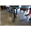 Image 2 : Glass top metal base sofa table