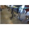 Image 3 : Glass top metal base sofa table
