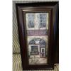 Image 2 : 4 cafe inspired dark wood framed wall hangings