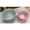 Image 3 : LOT OF PYREX AND FIRE KING MIXING BOWLS AND BAKEWARE