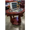 Image 10 : Carved glass carved base end table