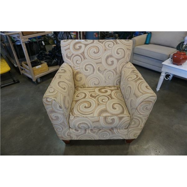 Genuine upholstered La z boy accent armchair