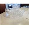 Image 3 : 6 ANTIQUE CRYSTAL AND GLASS SERVING BOWLS