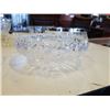 Image 4 : 6 ANTIQUE CRYSTAL AND GLASS SERVING BOWLS
