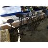 Image 4 : 2 decorative metal candelabras and 3 standing candle holders