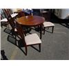 Image 2 : MODERN ROUND DINING TABLE WITH 4 CHAIRS