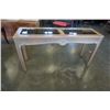 Image 2 : Glass insert carved sofa table