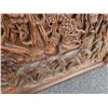 Image 7 : LARGE CARVED JUNGLE WALL ART - 59 X 27 INCHES , ELEPHANTS, MONKEYS, TIGER, TREES