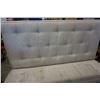 Image 7 : UPHOLSTERED TUFTED TALL BACK BENCH, 55 INCHES TALL