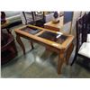Image 1 : Smoked Glass insert sofa table