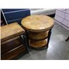 Image 3 : Matching rectangle and circle 3 tier endtables