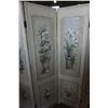 Image 3 : 4 PANEL FLOWER ROOM DIVIDER 71 INCHES TALL