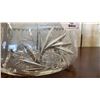 Image 3 : HEAVY PINWHEEL CRYSTAL FOOTED BOWL AND HEAVY PINWHEEL CRYSTAL BOWL