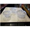 Image 1 : 3PC PINWHEEL CUT HEAVY CRYSTAL BOWL BERRY SET