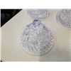 Image 2 : HEAVY CRYSTAL ASH TRAY, BUTTER DISH,  AND CRYSTAL COVER DISHES