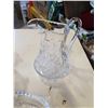 Image 11 : HEAVY CUT CRYSTAL ICE BUCKET, PITCHER, AND SERVING PLATE