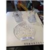 Image 1 : HEAVY CUT CRYSTAL ICE BUCKET, PITCHER, AND SERVING PLATE