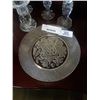 Image 3 : CRYSTAL CAKE TRAY, LARGE SALT AND PEPPERS, CANDLE HOLDERS, AND WINE GLASSES