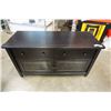 Image 1 : ESPRESSO GLASS DOOR ENTERTAINMENT STAND