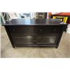 Image 2 : ESPRESSO GLASS DOOR ENTERTAINMENT STAND