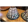 Image 2 : 2 LEADED GLASS SHADES