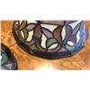 Image 3 : 2 LEADED GLASS SHADES