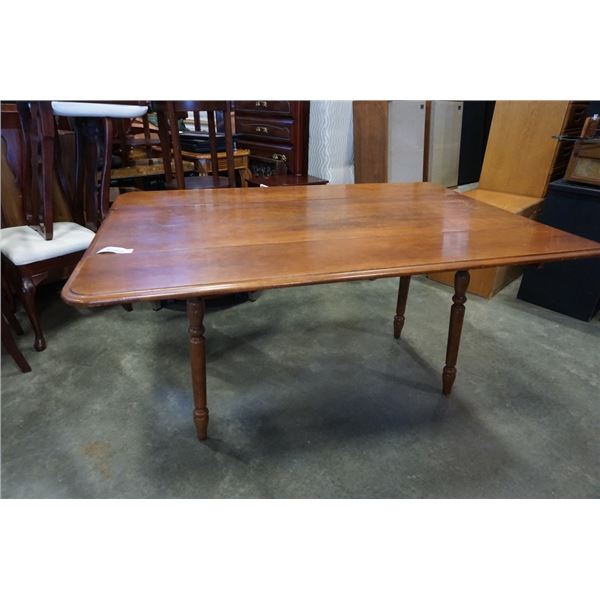 LARGE MAPLE DROPLEAF HARVEST TABLE