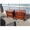 Image 1 : PAIR OF AP FRENCH PROVINCIAL 2 DRAWER NIGHTSTANDS