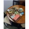 Image 1 : LOT OF VINTAGE COLLECTABLES, BRASS ITEMS, HORSE MEDALLIONS, SCALE, SHIPS DECANTER, LIGHTERS