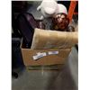 Image 1 : SMALL FOUNTAIN, CASE, FOOTSTOOL AND ESTATE GOODS