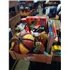 Image 2 : 2 TRAYS OF KIDS TOYS, COLLECTABLES, CARS, HOT AIR BALLOON FIGURE