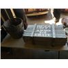 Image 1 : WOOD AMMO CRATE AND 2 CARBOY BASKETS