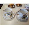 Image 2 : 6 China teacups and saucers: Royal Winton, Royal Adderly, Coalport and more