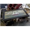 Image 3 : SHIPS WHEEL NAUTICAL SHADOWBOX, SAILING ART AND SMALL WOOD SHELF