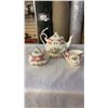 Image 1 : LADY CARLISLE ROYAL ALBERT TEAPOT WITH LID, CREAM SUGAR AND PLATE